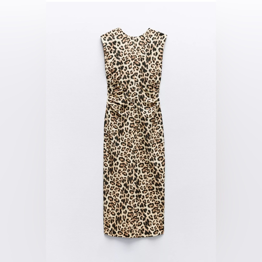 Draped waist midi dress